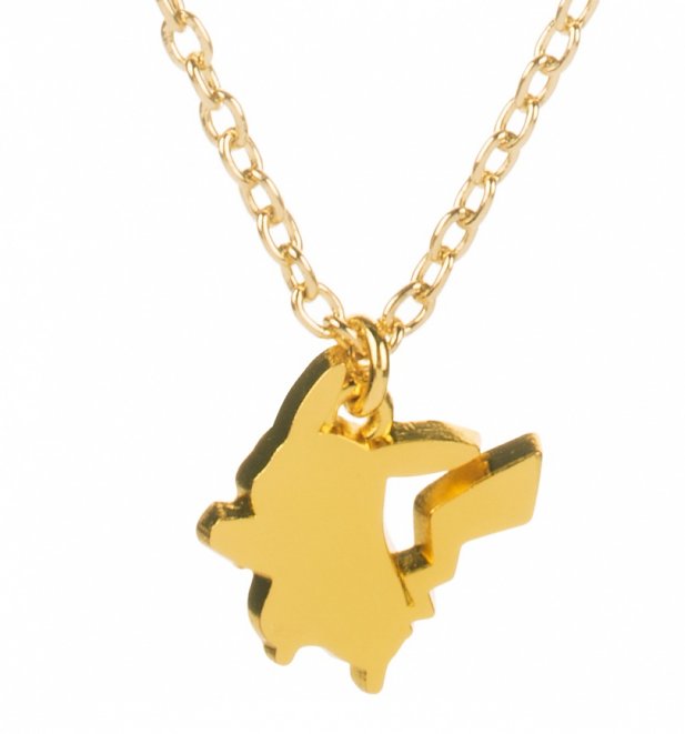Official Gold Plated Pokemon Pikachu Silhouette Pendant Necklace | eBay