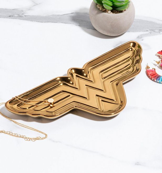 Gold Wonder Woman Trinket Dish Gold Wonder Woman Trinket Dish