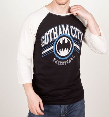 Gotham City Basketball Baseball T-Shirt Gotham City Basketball Baseball T-Shirt