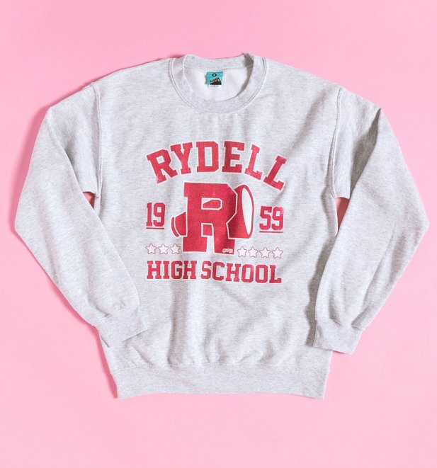 rease Rydell High School Athletic Ash Grey Sweater