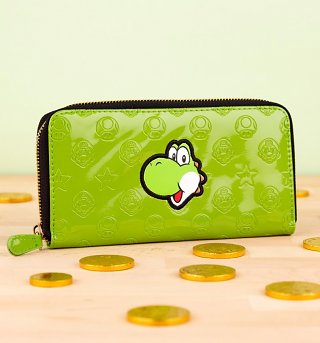 Green Nintendo Yoshi Zip Up Wallet Green Nintendo Yoshi Zip Up Wallet