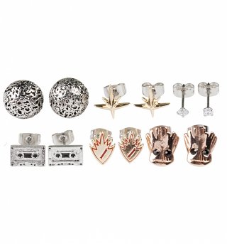 Guardians Of The Galaxy Set Of 6 Stud Earrings Guardians Of The Galaxy Set Of 6 Stud Earrings