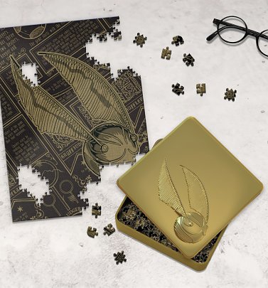 Harry Potter 550 Piece Golden Snitch Jigsaw Puzzle in Tin Harry Potter 550 Piece Golden Snitch Jigsaw Puzzle in Tin