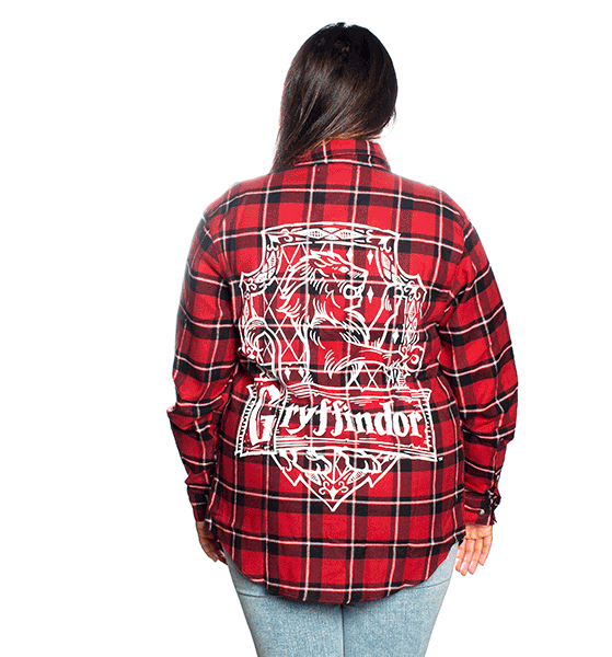 Harry Potter Gryffindor Flannel Shirt from Cakeworthy Harry Potter Gryffindor Flannel Shirt from Cakeworthy