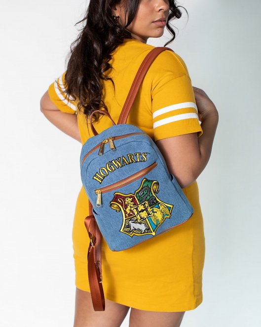 Harry Potter Hogwarts Denim Mini Backpack