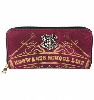 Harry Potter Hogwarts School List Zip Around Wallet Harry Potter Hogwarts School List Zip Around Wallet