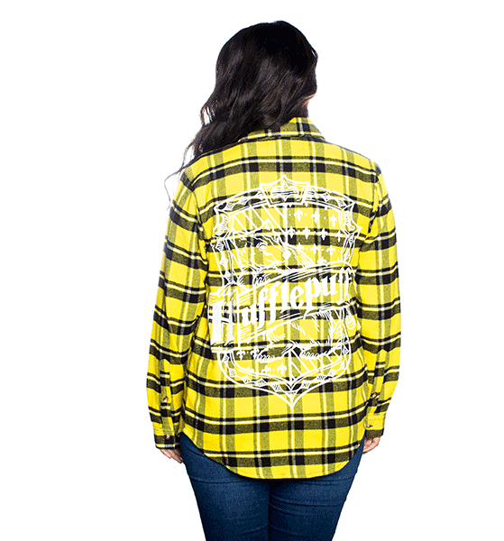 Harry Potter Hufflepuff Flannel Shirt from Cakeworthy Harry Potter Hufflepuff Flannel Shirt from Cakeworthy