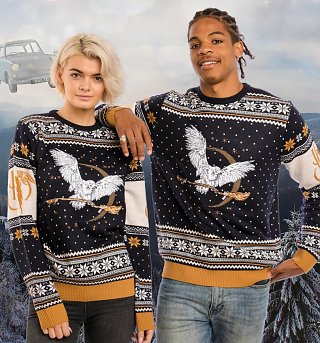 harry potter knitted christmas jumper