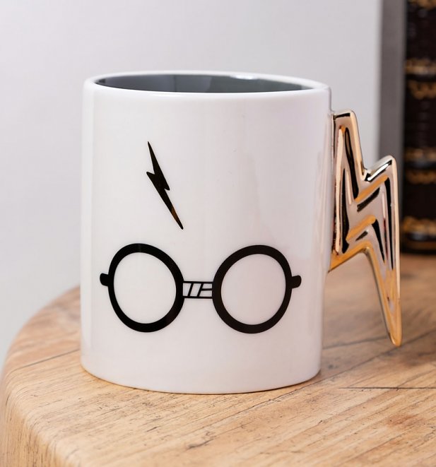 Harry Potter Lightning Bolt Handle Mug