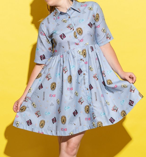 Harry Potter Luna Lovegood Button Down Dress from Cakeworthy