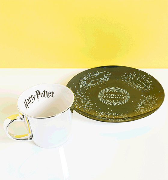 Harry Potter Patronus Mirror Cup and Saucer Set