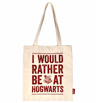 Harry Potter Rather Be At Hogwarts Tote Bag Harry Potter Rather Be At Hogwarts Tote Bag