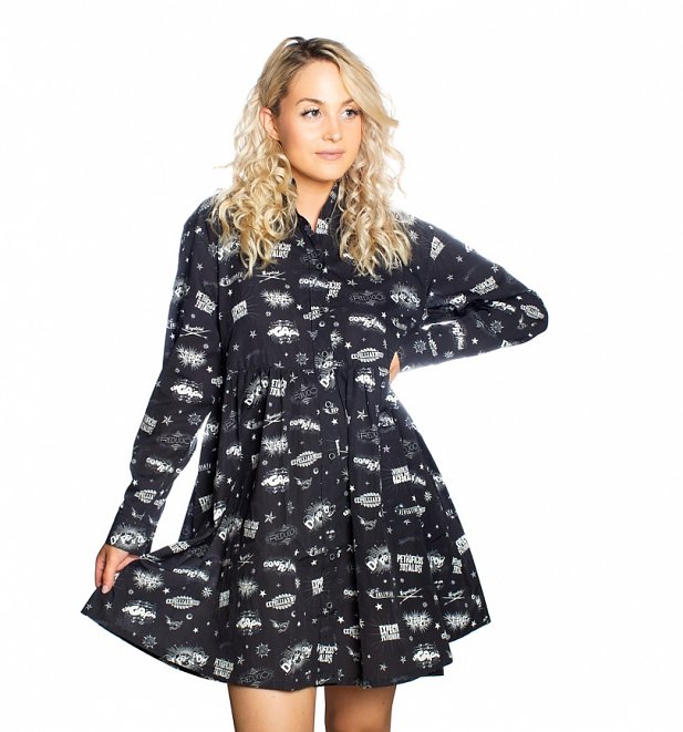 Harry Potter Spells and Charms Button Down Dress from Cakeworthy Harry Potter Spells and Charms Button Down Dress from Cakeworthy