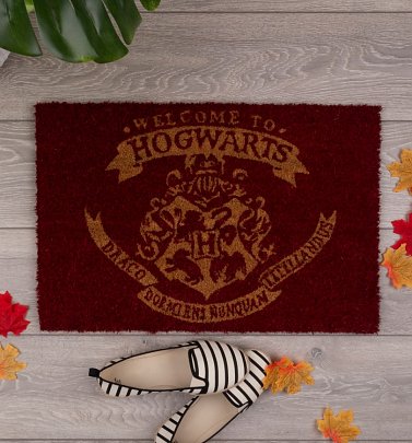 Harry Potter Welcome To Hogwarts Door Mat Harry Potter Welcome To Hogwarts Door Mat