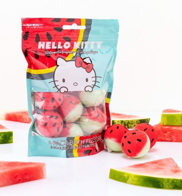 Hello Kitty Watermelon Bath Fizzers from Mad Beauty Hello Kitty Watermelon Bath Fizzers from Mad Beauty