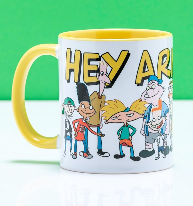 Hey Arnold Yellow Handle Mug Hey Arnold Yellow Handle Mug