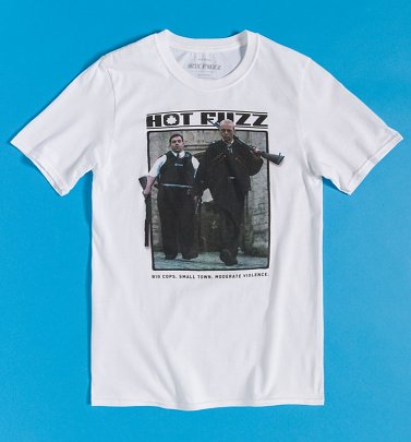 Hot Fuzz Big Cops White T-Shirt