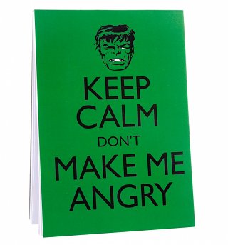 Hulk Keep Calm Magnetic Notepad Hulk Keep Calm Magnetic Notepad