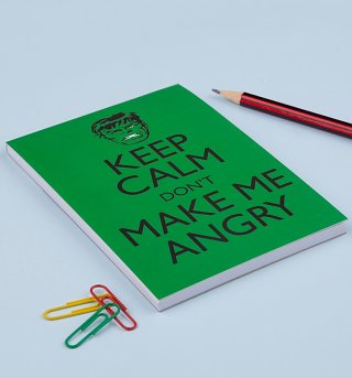 Hulk Keep Calm Magnetic Notepad Hulk Keep Calm Magnetic Notepad