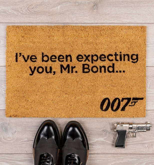 James Bond 007 I've Been Expecting You Door Mat