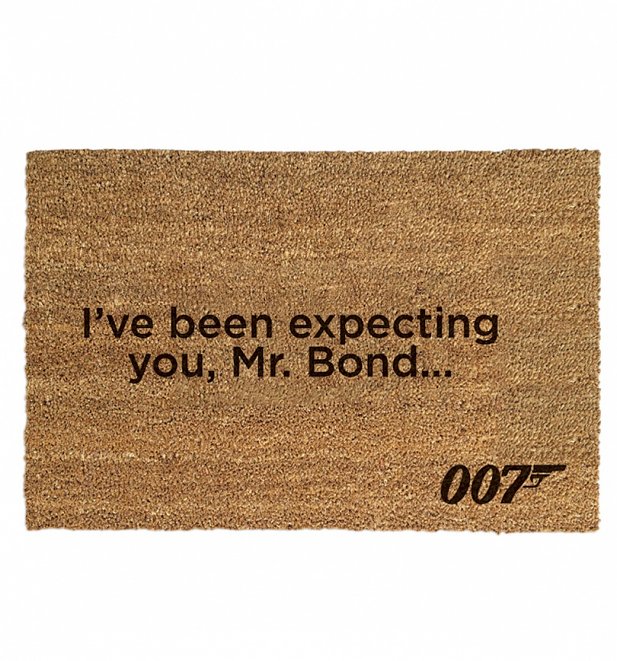 James Bond I've Been Expecting You Door Mat