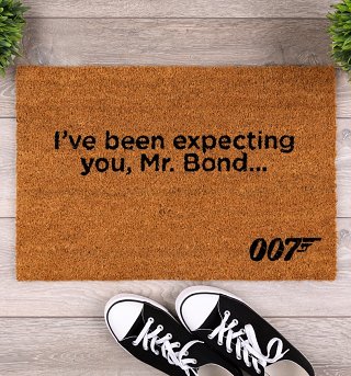 James Bond I've Been Expecting You Door Mat James Bond I've Been Expecting You Door Mat