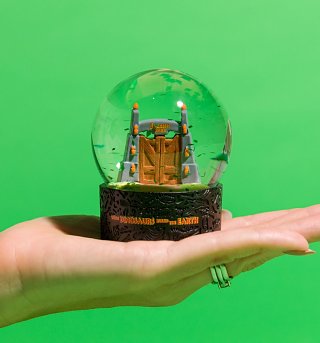 Jurassic Park Gates Snow Globe Jurassic Park Gates Snow Globe