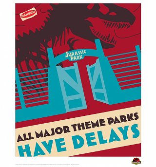 Jurassic Park Pop Art 11" x 14" Art Print Jurassic Park Pop Art 11" x 14" Art Print