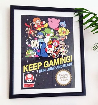 Keep Gaming 11x14 Framed Art Print Keep Gaming 11x14 Framed Art Print