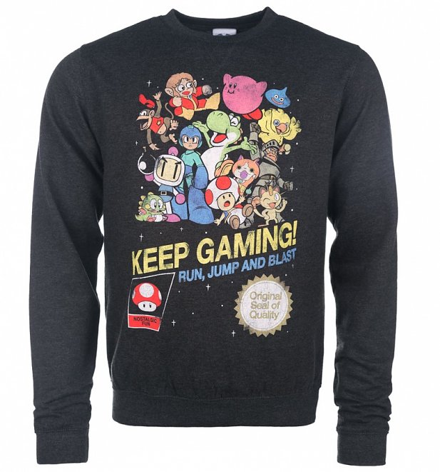 Keep Gaming Black Heather Sweater Keep Gaming Black Heather Sweater