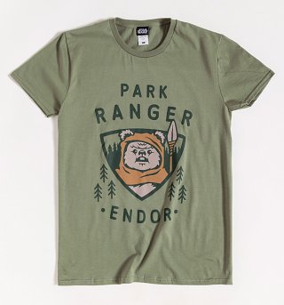 Khaki Star Wars Ewok Endor Park Ranger T-Shirt