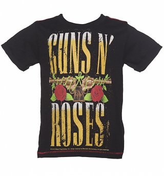 Kids Black Guns N Roses T-Shirt from Amplified Kids Kids Black Guns N Roses T-Shirt from Amplified Kids