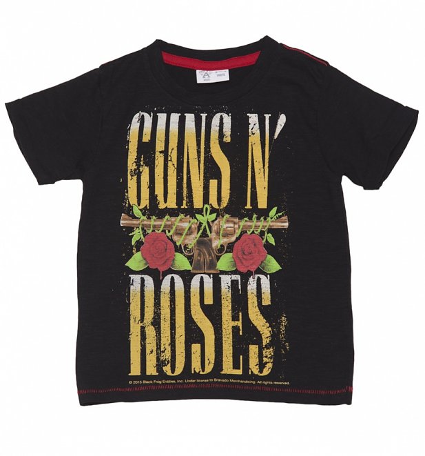 Kids Black Guns N Roses T-Shirt from Amplified Kids Kids Black Guns N Roses T-Shirt from Amplified Kids