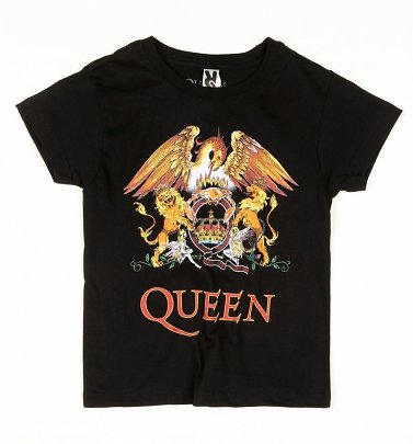 Kids Black Queen Crest T-Shirt Kids Black Queen Crest T-Shirt
