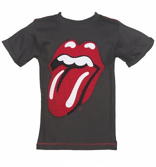 Kids Black Rolling Stones Licks Big Tongue Logo T-Shirt from Amplified Kids Kids Black Rolling Stones Licks Big Tongue Logo T-Shirt from Amplified Kids