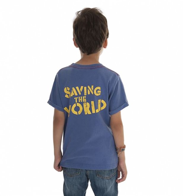 Kids Blue DC Comics Superman Logo T-Shirt from Fabric Flavours Kids Blue DC Comics Superman Logo T-Shirt from Fabric Flavours