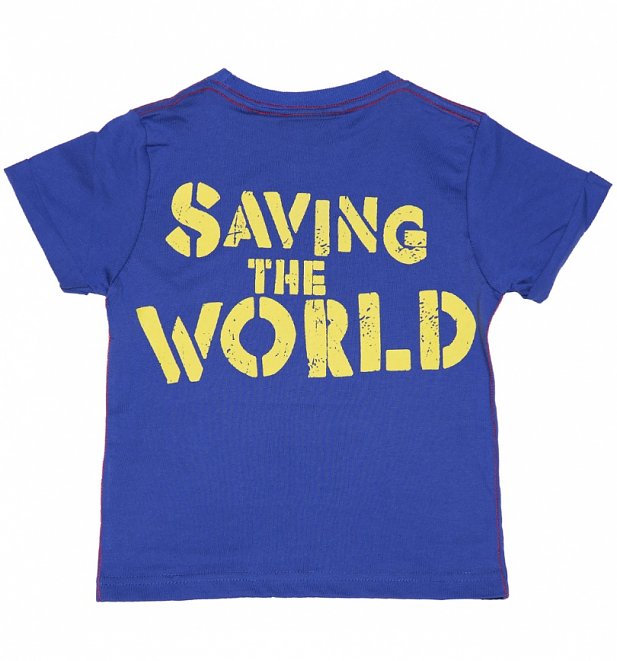 Kids Blue DC Comics Superman Logo T-Shirt from Fabric Flavours Kids Blue DC Comics Superman Logo T-Shirt from Fabric Flavours