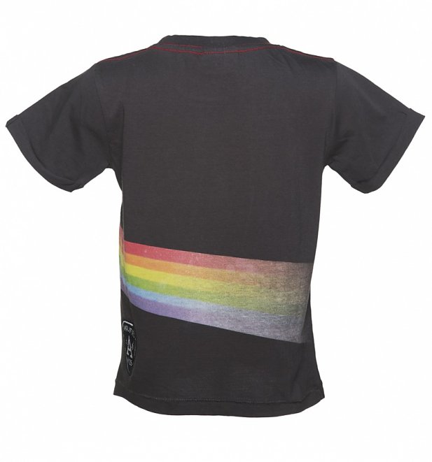 Kids Charcoal Pink Floyd Dark Side Of The Moon Rolled Sleeve T-Shirt from Amplified Kids Kids Charcoal Pink Floyd Dark Side Of The Moon Rolled Sleeve T-Shirt from Amplified Kids