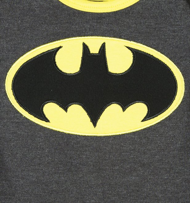 Kids DC Comics Batman Logo Babygrow from Fabric Flavours Kids DC Comics Batman Logo Babygrow from Fabric Flavours