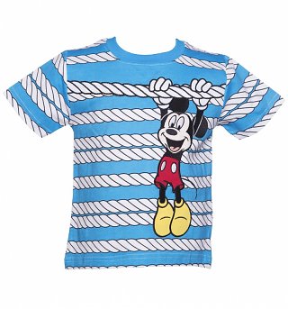 Kids Disney Mickey Mouse Rope T-Shirt from Fabric Flavours Kids Disney Mickey Mouse Rope T-Shirt from Fabric Flavours