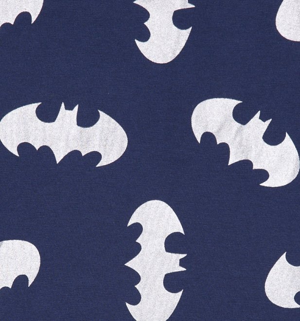 Kids Navy Batman Reflective Logo Repeat Print T-Shirt from Fabric Flavours Kids Navy Batman Reflective Logo Repeat Print T-Shirt from Fabric Flavours
