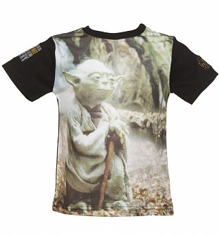 Kids Star Wars Photographic Yoda T-Shirt from Fabric Flavours Kids Star Wars Photographic Yoda T-Shirt from Fabric Flavours