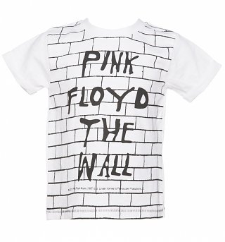 Kids White Pink Floyd The Wall T-Shirt from Amplified Kids Kids White Pink Floyd The Wall T-Shirt from Amplified Kids