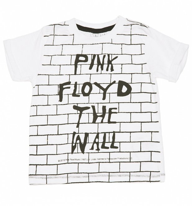 Kids White Pink Floyd The Wall T-Shirt from Amplified Kids Kids White Pink Floyd The Wall T-Shirt from Amplified Kids