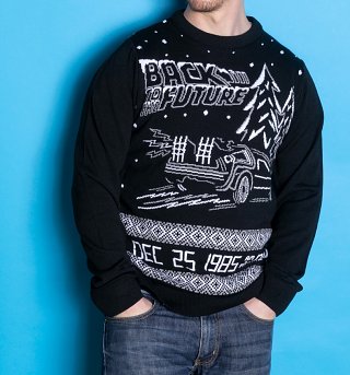 Back to the future christmas sweater top