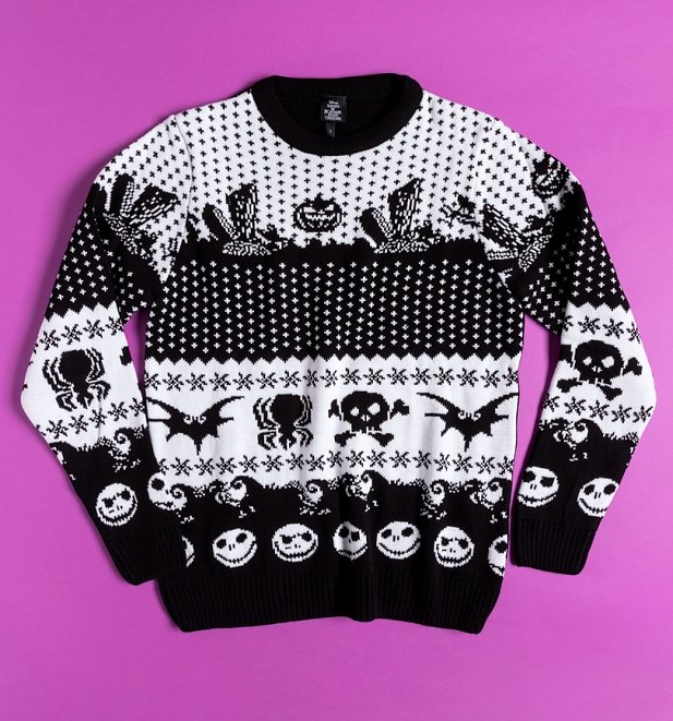 Knitted Disney Nightmare Before Christmas Fairisle Christmas Jumper Knitted Disney Nightmare Before Christmas Fairisle Christmas Jumper