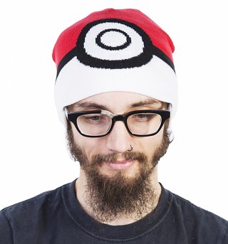 Knitted Pokemon Pokeball Beanie Hat Knitted Pokemon Pokeball Beanie Hat