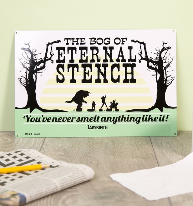 Labyrinth Bog of Eternal Stench Metal Sign Labyrinth Bog of Eternal Stench Metal Sign