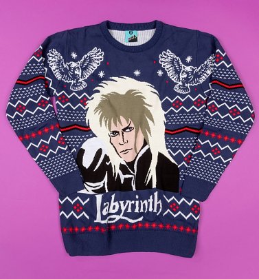 Labyrinth Jareth Knitted Christmas Jumper Labyrinth Jareth Knitted Christmas Jumper