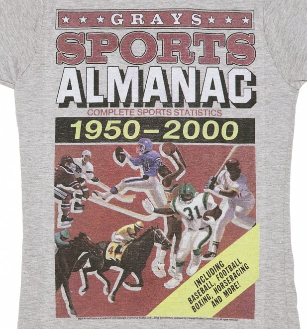 Women's Back to the Future Sports Almanac T-Shirt Women's Back to the Future Sports Almanac T-Shirt